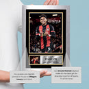 Evanilson A.F.C. Bournemouth Poster Print – Signed Autograph Style Football Wall Art   – Framed or Unframed – Gift for Fans