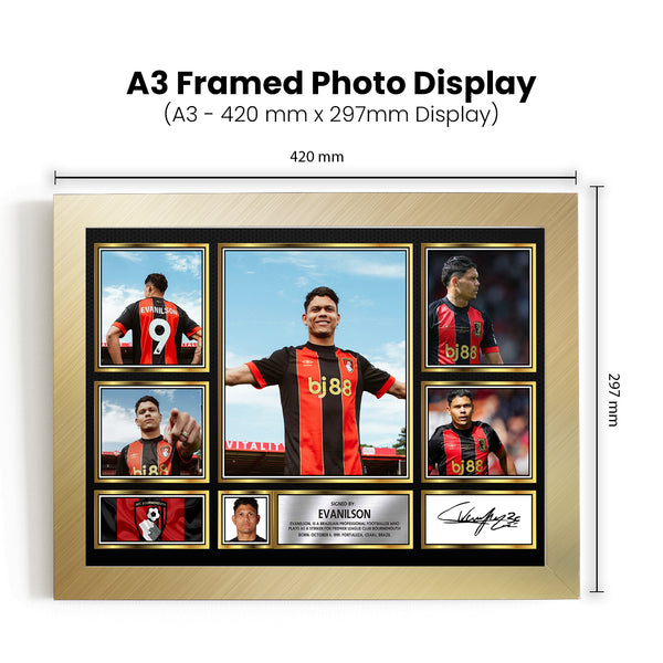 Evanilson Printed Signature Football Poster Print