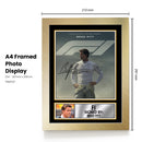 F1 Movie Printed Autograph Poster – Brad Pitt Formula 1 Racing Film Wall Art – Motorsport Movie Memorabilia Poster Print