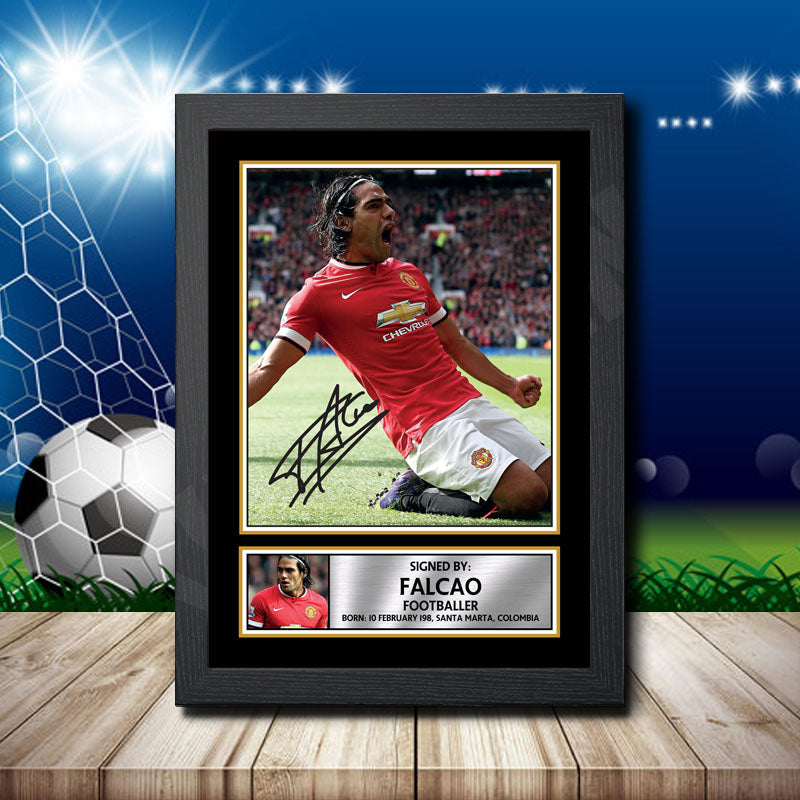 Falco 1 Printed Signature Footballers Star Poster Print Framed Wall Art Gift – Falco 1 Printed Signature Footballers Star Poster Print