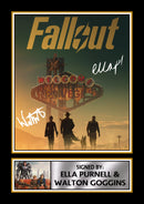 Fallout TV Series Printed Autograph Poster – Ella Purnell & Walton Goggins Wall Art – Post-Apocalyptic Sci-Fi Show Memorabilia Print