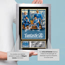 Fantastic Four First Steps Printed Autograph Poster – Pedro Pascal & Vanessa Kirby Marvel Superhero Movie Wall Art – Fantastic 4 Film Memorabilia Print