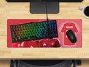 Personalised Man United Extra Large Mouse Mat (800mm x 300mm) - FERNANDES, DIALLO, DE LIGT