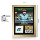 Fernando Alonso Signed Poster Print – Aston Martin F1 Racing Wall Art – Printed Autograph Formula One Poster – Motorsport Fan Gift & Bedroom Decor