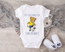 Personalized First World Cup Brazil Baby Grow – Custom Name Football Baby Bodysuit – Come On Brazil Leopard Football Design – Brazil Supporter Infant Romper – World Cup Baby Gift