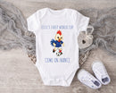 Personalized First World Cup France Baby Grow – Custom Name Football Baby Bodysuit – Come On France Rooster Design – France Football Supporter Baby Romper – World Cup Baby Gift for Boys & Girls