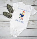 Personalized First World Cup France Baby Grow – Custom Name Football Baby Bodysuit – Come On France Rooster Design – France Football Supporter Baby Romper – World Cup Baby Gift for Boys & Girls