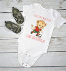 Personalized First World Cup Portugal Baby Grow – Custom Name Portugal Football Baby Bodysuit – Come On Portugal Lion Design – Football Fan Baby Romper – World Cup Baby Gift for Boys & Girls
