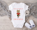 Personalized First World Cup Portugal Baby Grow – Custom Name Portugal Football Baby Bodysuit – Come On Portugal Wolf Design – Football Fan Baby Romper – World Cup Baby Gift for Boys & Girls