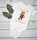 Personalized First World Cup Portugal Baby Grow – Custom Name Portugal Football Baby Bodysuit – Come On Portugal Wolf Design – Football Fan Baby Romper – World Cup Baby Gift for Boys & Girls