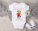 Personalized First World Cup Spain Baby Grow – Custom Name Spain Football Baby Bodysuit – Come On Spain Bull Design – Spanish Football Fan Baby Romper – Newborn Soccer Gift