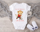 Personalized First World Cup Spain Baby Grow – Custom Name Spain Football Baby Bodysuit – Come On Spain Lion Design – Spain Soccer Fan Baby Romper – Newborn Football Gift