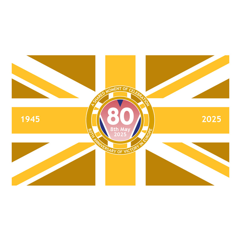 VE Day 80th Anniversary Flag Design 4 (3 Sizes) - Special Edition