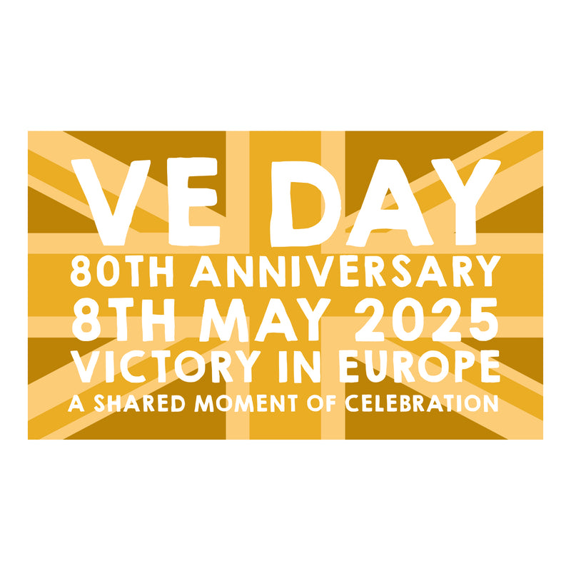 VE Day 80th Anniversary Flag Design 6 (3 Sizes) - Special Edition