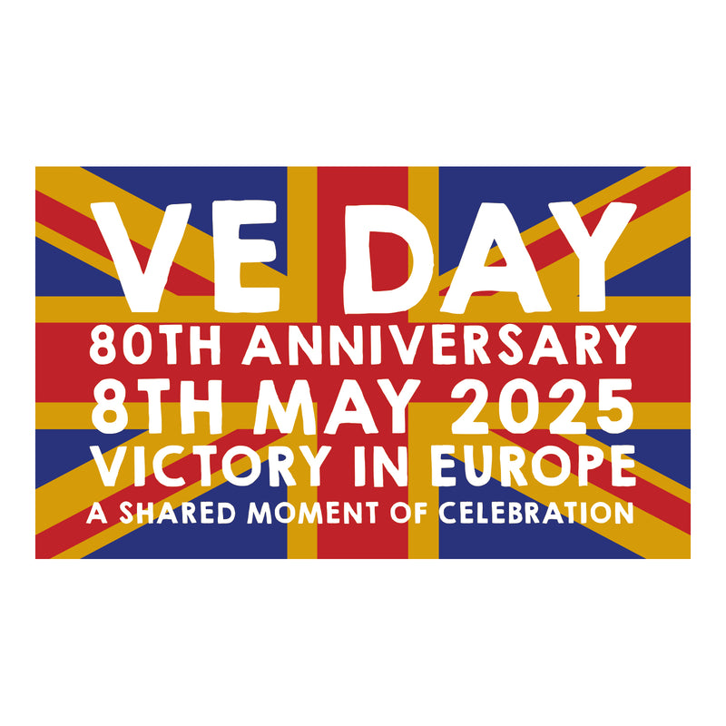 VE Day 80th Anniversary Flag Design 7 (3 Sizes) - Special Edition