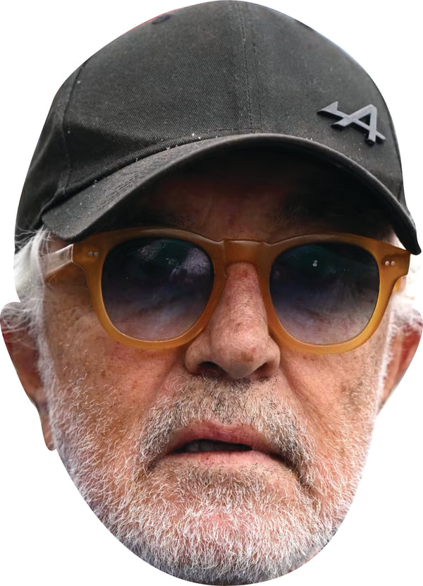 Flavio Briatore Face Mask – F1 Motorsport Celebrity Card Face Mask – Celebrity Mask for Stag Do, Hen Night, Fancy Dress & Costume Parties