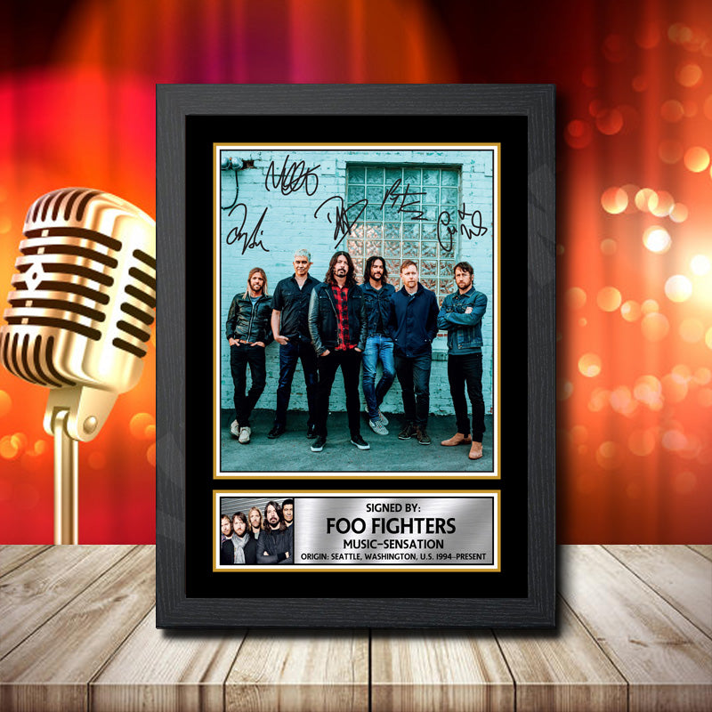 Foo Fighters 1 – Printed Signature Music Star Print – Foo Fighters 1
