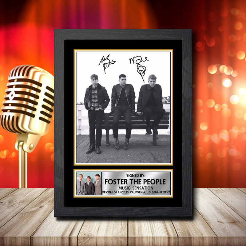 Foster The People 1 – Printed Signature Music Star Print – Foster The People 1