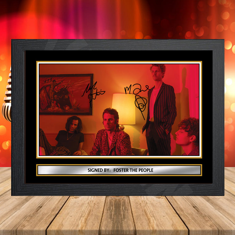 Foster The People 4 – Printed Signature Music-Landscape Star Print – Foster The People 4