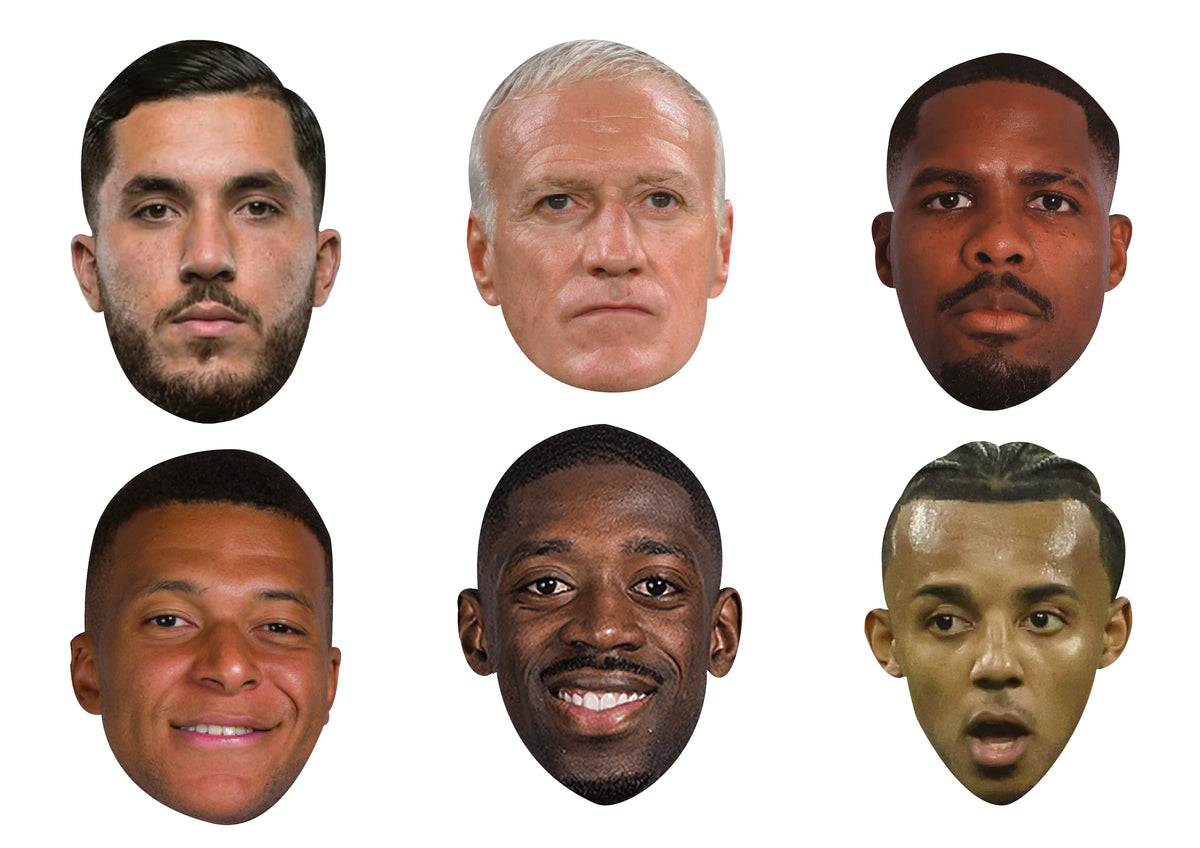 France Football Legends Face Mask