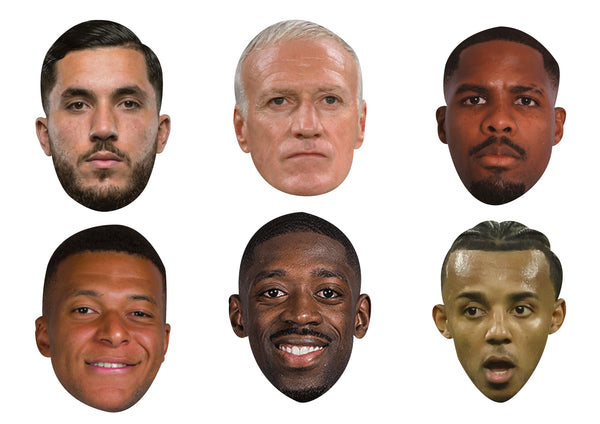 France Football Legends Face Mask