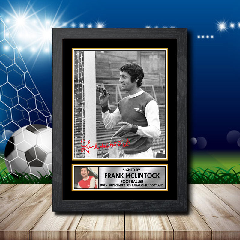 Frank Mclintock Printed Signature Footballers Star Poster Print Framed Wall Art Gift – Frank Mclintock Printed Signature Footballers Star Poster Print