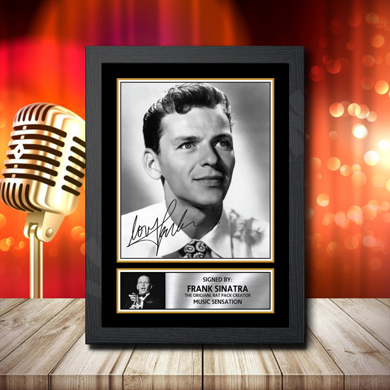 Frank Sinatra – Printed Signature Music Star Print – Frank Sinatra
