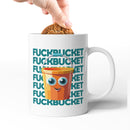 Rude Swear Word Printed Mug Design - F*CKBUCKET (3 Colours)