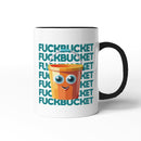 Rude Swear Word Printed Mug Design - F*CKBUCKET (3 Colours)