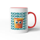 Rude Swear Word Printed Mug Design - F*CKBUCKET (3 Colours)