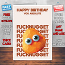 Rude Swear Word Birthday Card Design - F*CKNUGGET