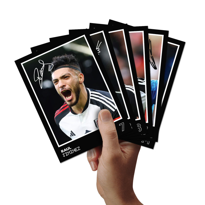 Fulham Players SIGNED A6 Poster Pack 2 - 6 Autographed Poster Print Cards (Iwobi, Jiminez, Robinson, Wilson, Leno, Silva)