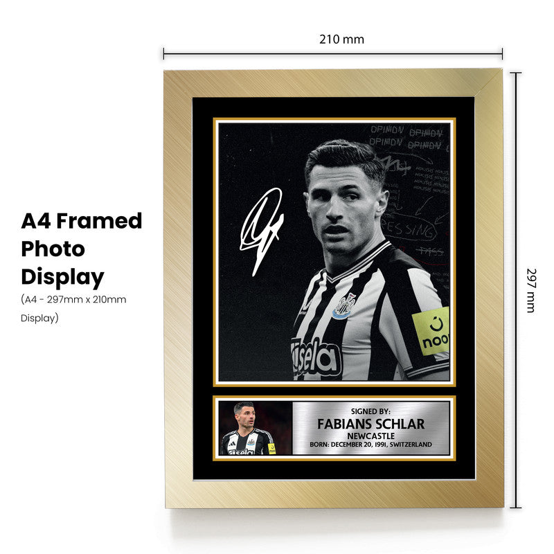 Fabian Schär Signed Autograph Poster Print – Newcastle United Football Memorabilia