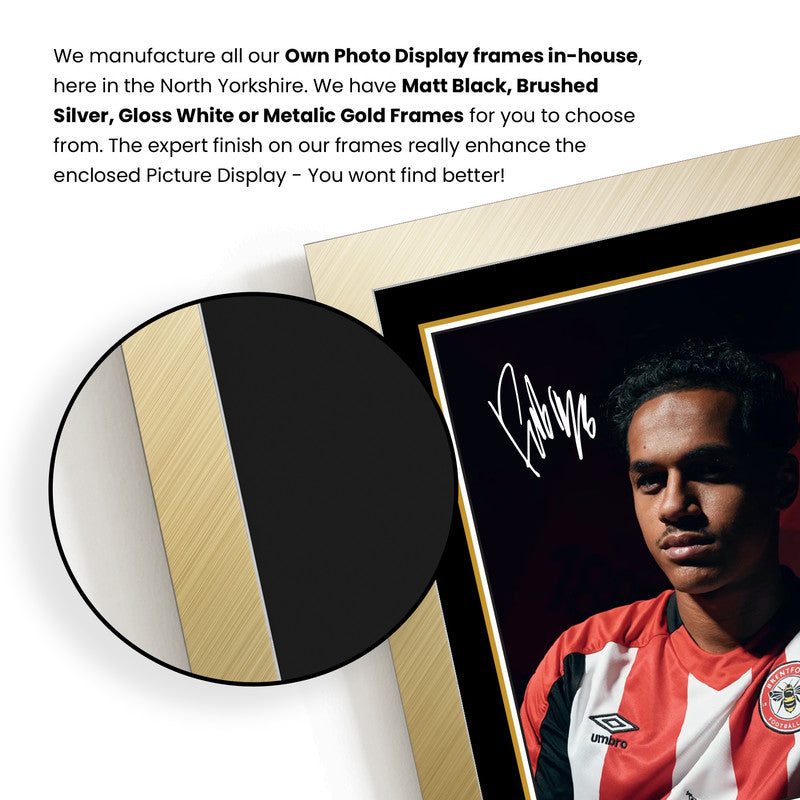 Fabio Carvalho Brentford F.C. Poster Print – Signed Autograph Style Football Wall Art   – Framed or Unframed – Gift for Fans