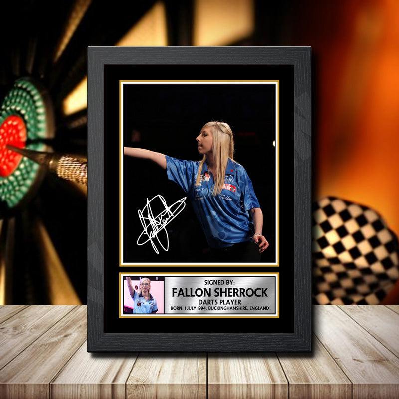 Fallon Sherrock 2 Printed Signature Darts Star Poster Print Framed Wall Art Gift – Fallon Sherrock 2 Printed Signature Darts Star Poster Print