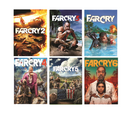 Far Cry Poster Set of 6 – Far Cry, Far Cry 2, Far Cry 3, Far Cry 4, Far Cry 5 & Far Cry 6 Inspired Gaming Wall Art Prints – Gamer Room Decor