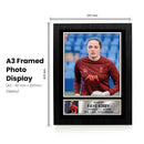 Faye Kirby Poster Print – Liverpool FC Women’s Goalkeeper Tribute Wall Art with Signature & Personal Bio – England Football Memorabilia for Fans & Collectors