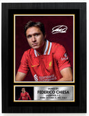 Federico Chiesa Liverpool F.C. Poster Print – Signed Autograph Style Football Wall Art   – Framed or Unframed – Gift for Fans