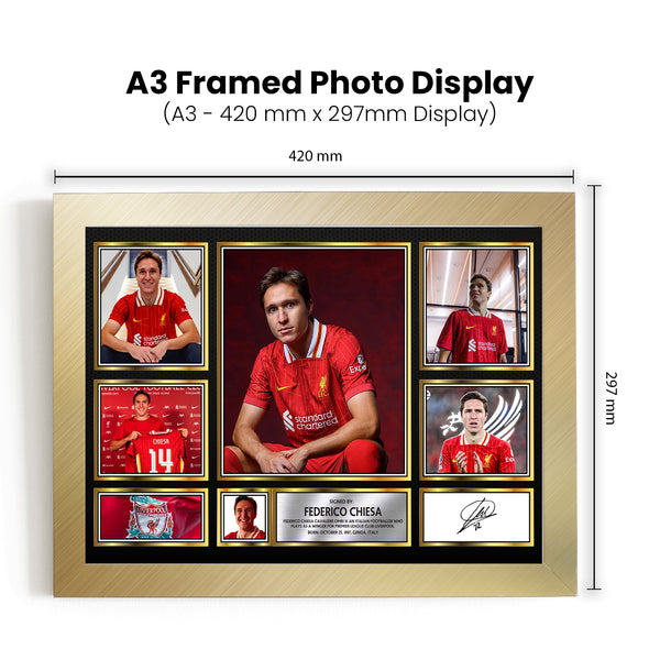 Federico Chiesa Printed Signature Football Poster Print – Reproduction Print