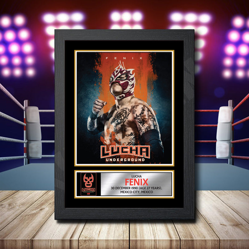 Fenix Lucha Print Printed Signature Wwe Star Poster Print Framed Wall Art Gift – Fenix Lucha Print Printed Signature Wwe Star Poster Print