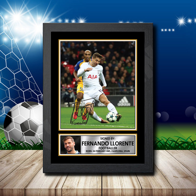 Fernando LLORENTE Footballer Printed Signature Poster Print Gift