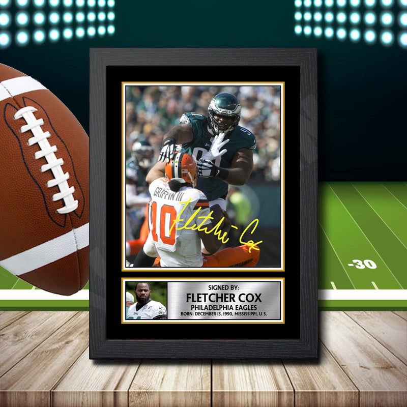Fletcher Cox 2 – Printed Signature NFL Star Print – Fletcher Cox 2