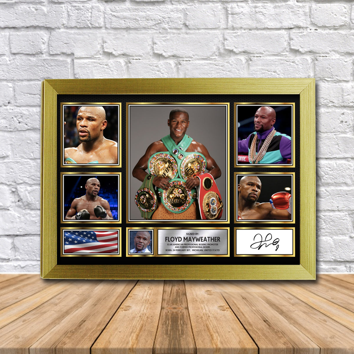 Floyd Mayweather Boxing Gift Framed Printed Signature Star Poster Print Wall Art Gift – Floyd Mayweather Boxing Gift Framed Printed Signature Star Poster Print Wall
