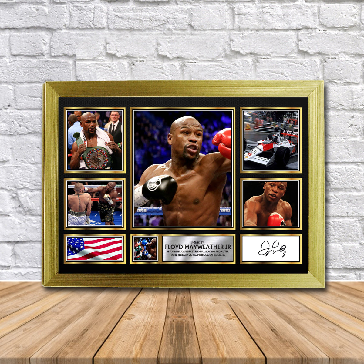 Floyd Mayweather Jr Boxing Gift Framed Printed Signature Star Poster Print Wall Art Gift – Floyd Mayweather Jr Boxing Gift Framed Printed Signature Star Poster Print Wall