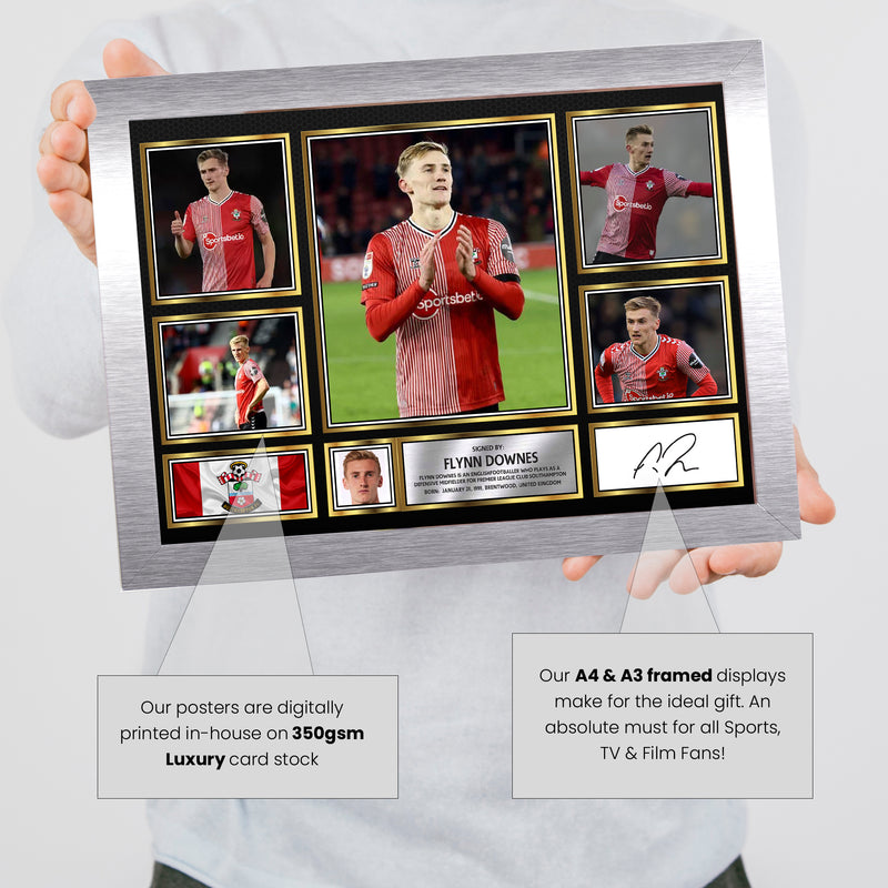 Flynn Downes Limited Edition Signed Football Poster Print