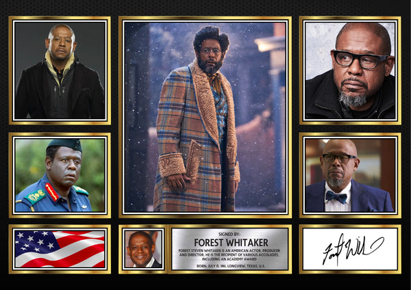 Forest Whitaker – Printed Signature Television Star Print – Reproduction Print