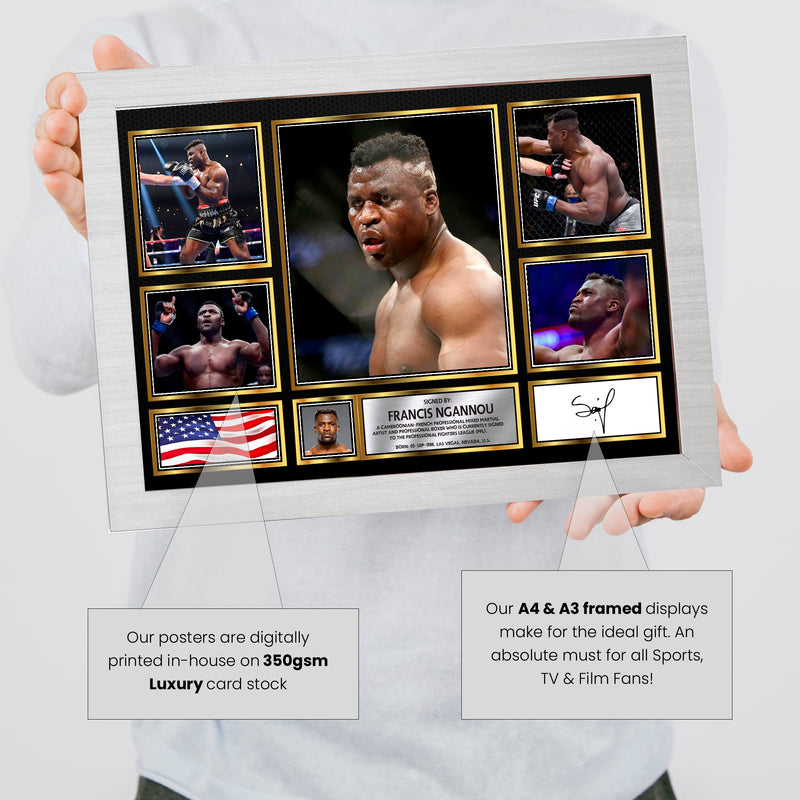 Francis Ngannou - Signed Autographed Ufc Star Print