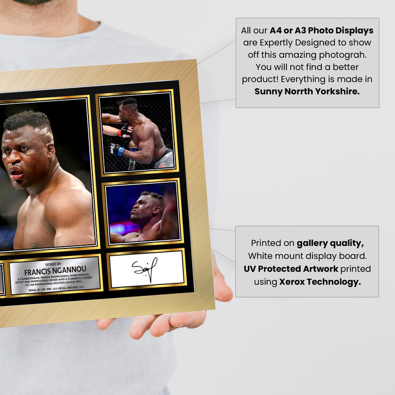 Francis Ngannou - Signed Autographed Ufc Star Print