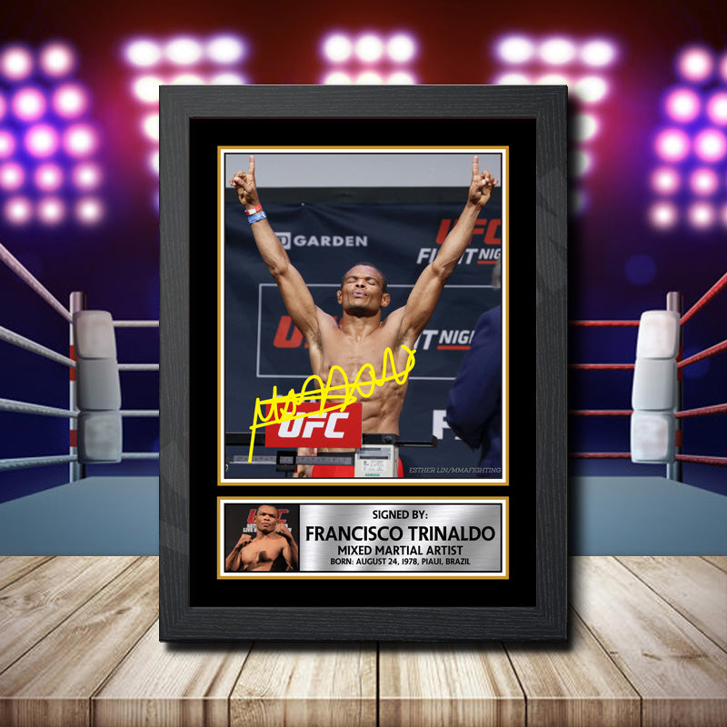 Francisco Trinaldo Printed Signature Ufc Star Poster Print Framed Wall Art Gift – Francisco Trinaldo Printed Signature Ufc Star Poster Print