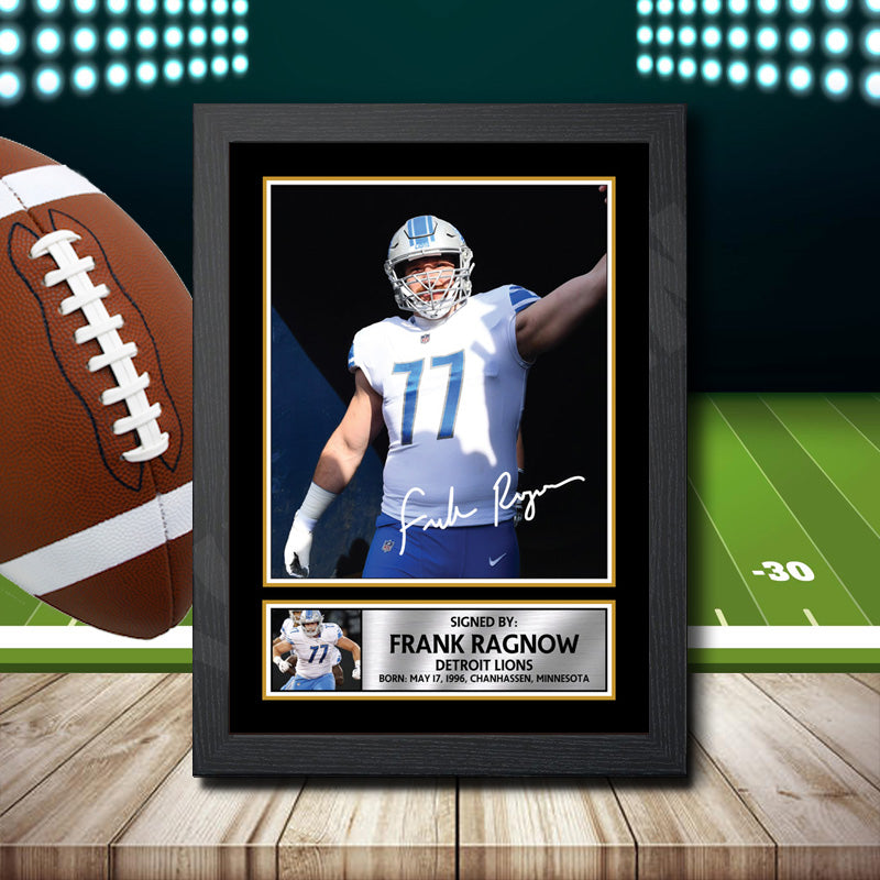Frank Ragnow 2 – Printed Signature NFL Star Print – Frank Ragnow 2